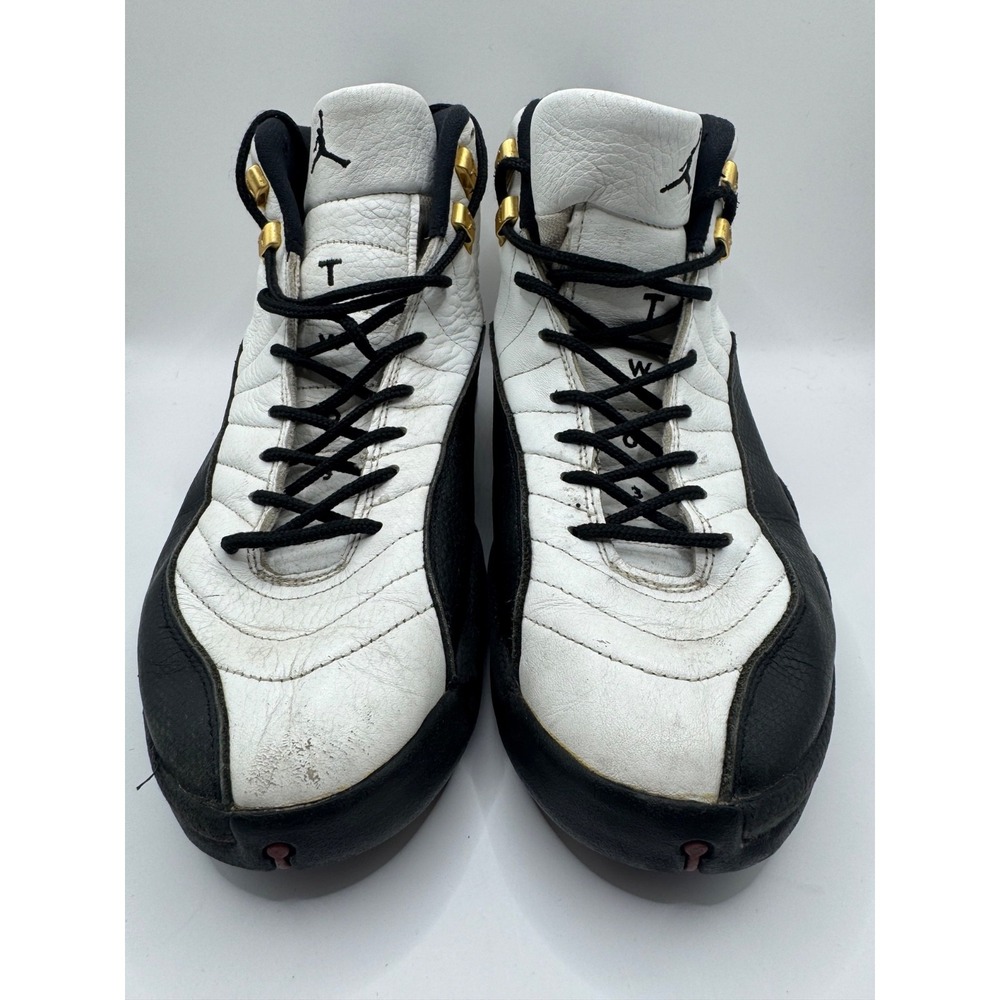 VTG 1996 Nike Air Jordan 12 Taxi OG Mens 12 White Black 130690-101 As Is